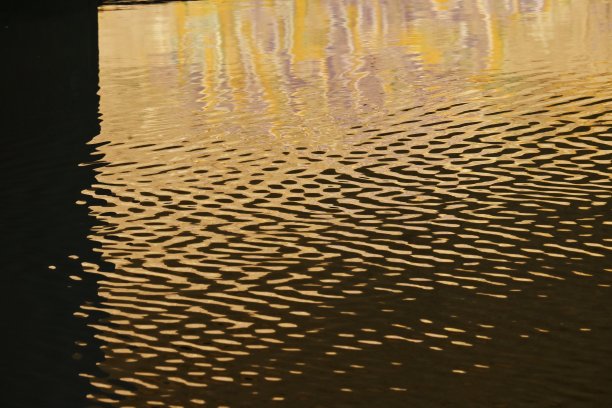 水面上的倒影。背景材料的自然美。图片下载