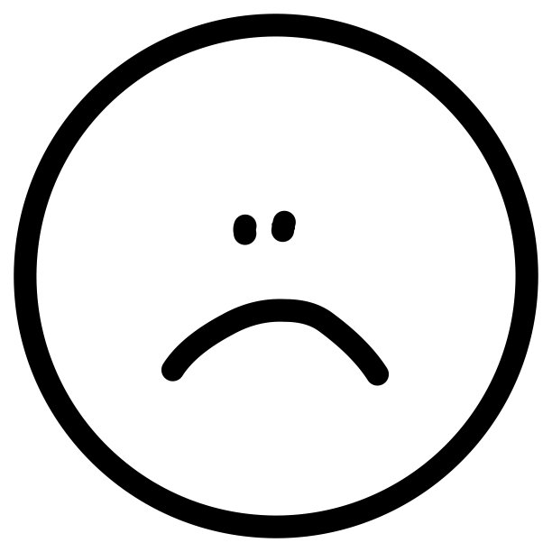 悲伤的表情符号插图图片下载