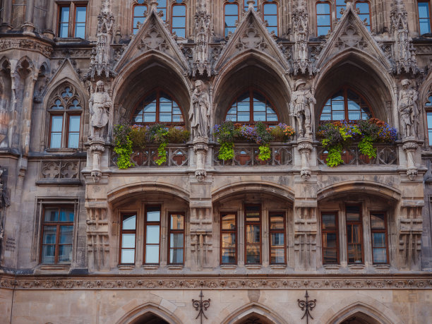 新哥特式市政厅外立面图片下载