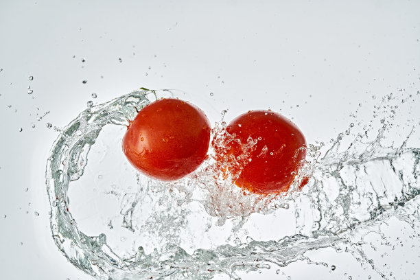 高速摄影番茄水花图片下载