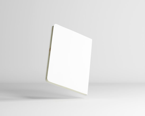 空白逼真的笔记本样机可编辑的白色背景图片下载