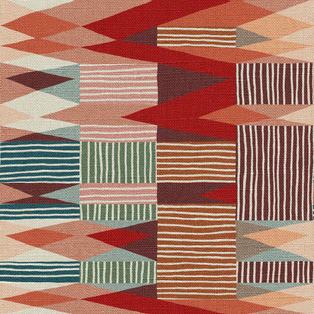 地毯无缝纹理与民族图案，织物纹理，grunge背景，波西米亚风格的图案，3d插图图片下载