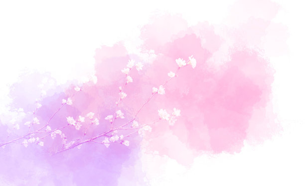 漂亮的樱花树枝剪图片下载