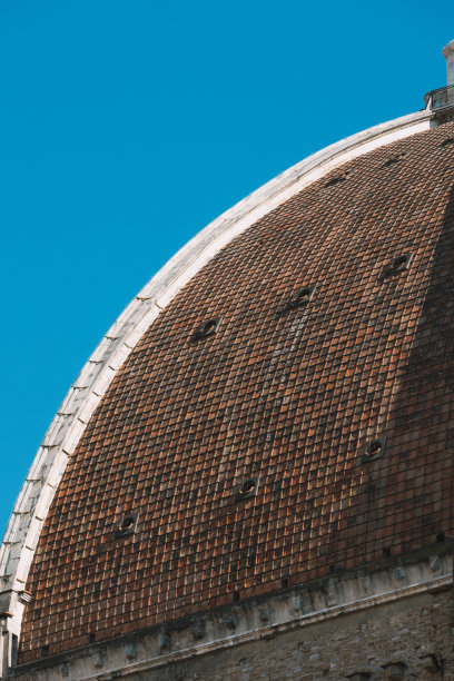 圣玛丽亚·德尔·菲奥里大教堂，建筑细节，意大利佛罗伦萨图片下载