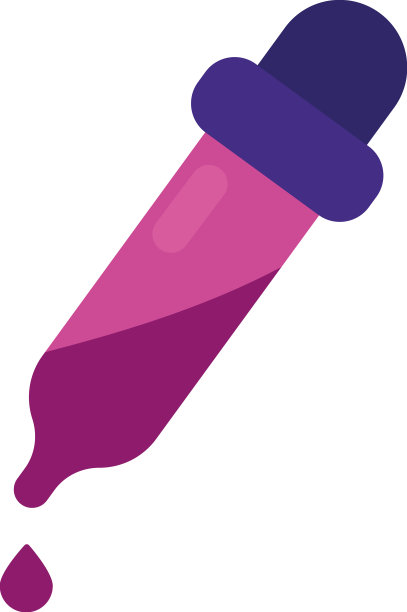 紫色滴管设计图片下载