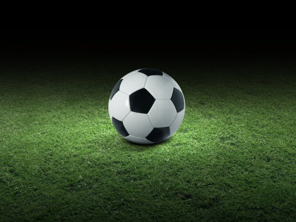 足球场上的传统足球图片下载