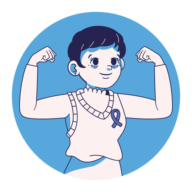 矢量卡通可爱人物世界癌症日图片下载