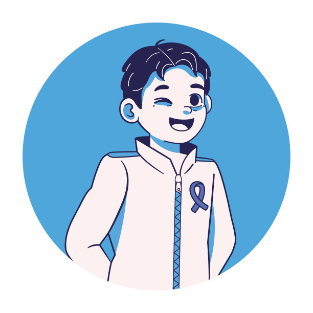 矢量卡通可爱人物世界癌症日图片下载