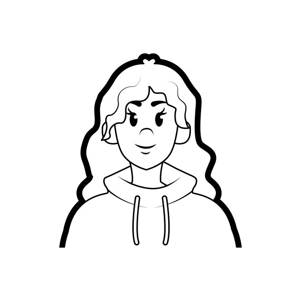 矢量卡通可爱的年轻人图标孤立图片下载