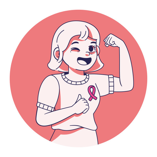 矢量卡通可爱人物世界癌症日图片下载