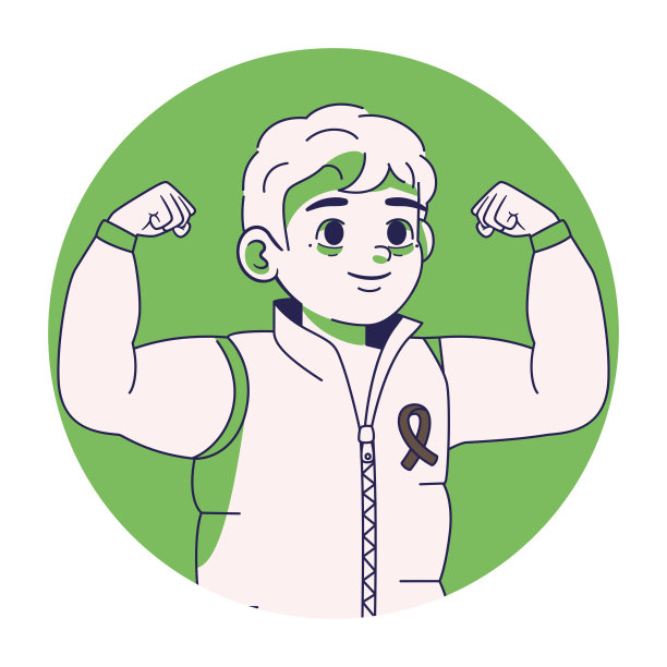 矢量卡通可爱人物世界癌症日图片下载