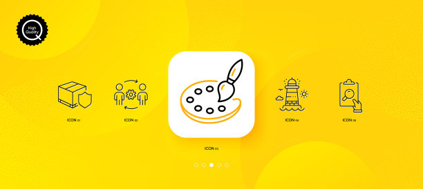 调色板工程团队检查极简线条图片下载