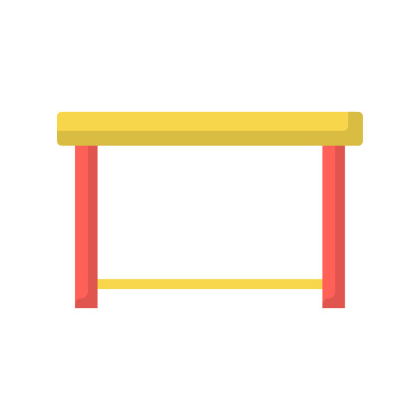 方表矢量平面图标设计说明。白色背景上的家具符号EPS 10文件图片下载