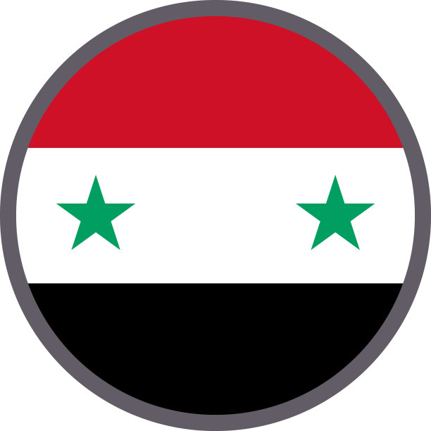 叙利亚国旗图标矢量插图材料图片下载