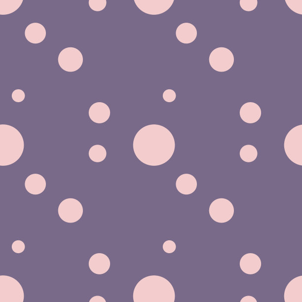 无缝模式。手绘插图的圆圈在灰尘粉红色的颜色。点模式。圆点花纹。抽象的背景。印刷在紫色，紫色背景织物纺织，包装图片下载