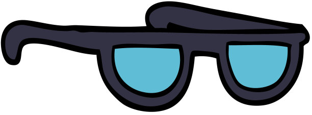 卡通涂鸦太阳镜图片下载