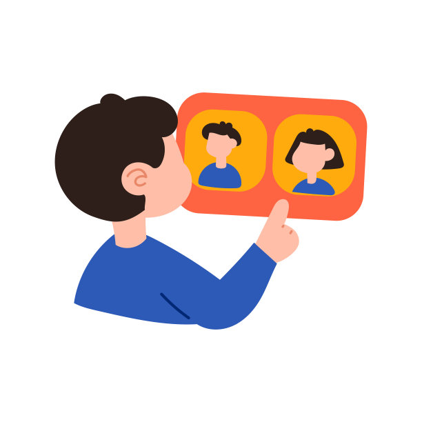 男人看了看相册。拍照、影像、摄影师、数码、赛璐珞、胶片、数据存储、捕捉瞬间、摄影。平的风格。穿着白色背景的蓝色t恤的男孩图片下载