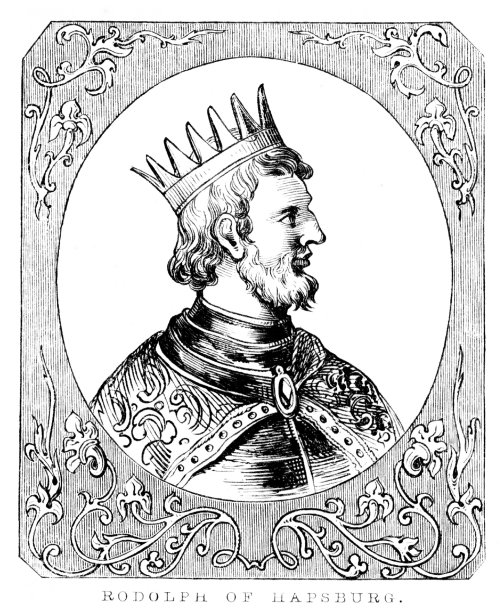 鲁道夫一世肖像，中世纪欧洲历史图片下载