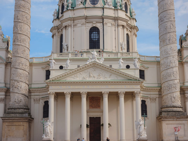 卡尔skirche是18世纪的哈布斯堡大教堂。图片下载
