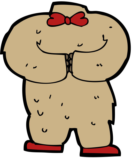 卡通泰迪熊身体(混搭或添加自己的照片)图片下载