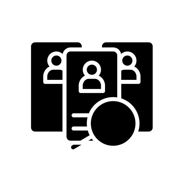 候选黑色字形图标图片下载