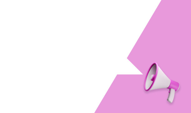 扩音器扩音器信息沟通宣传3D插图图片下载