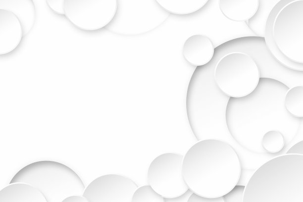 现代抽象的白色圆圈背景。奢华的几何造型和质感元素。图片下载