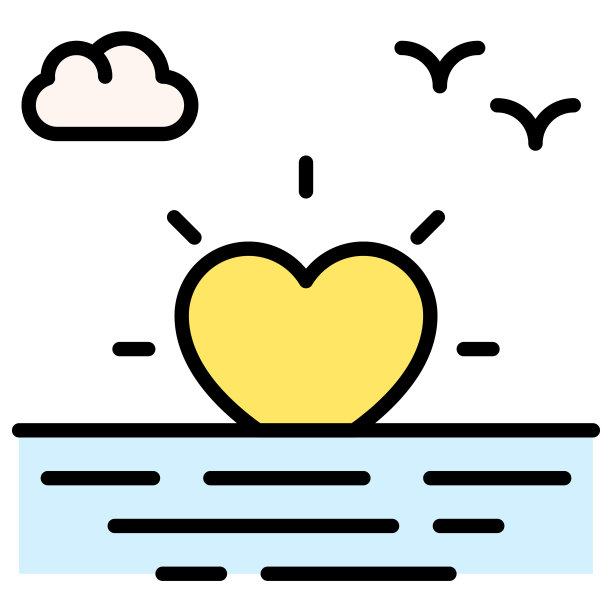 日落图标，情人节相关矢量图片下载