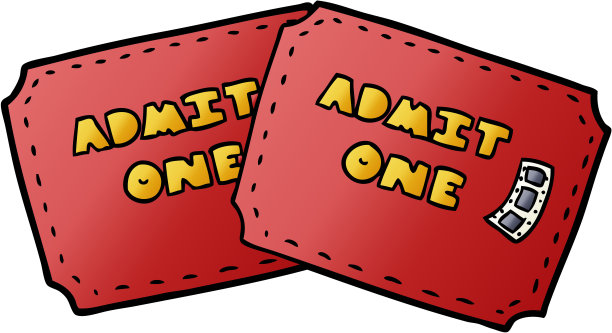 卡通的票图片下载