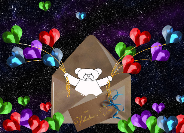 3 d演示。漂亮的情人节卡片。也可以用作横幅或传单图片下载