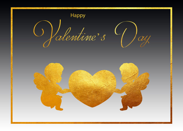 美丽的情人节卡片，也可以用作传单或横幅图片下载