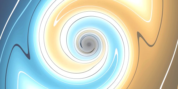 摘要隧道，黑洞。曲面曲率。细细的线条质感。三维渲染图片下载