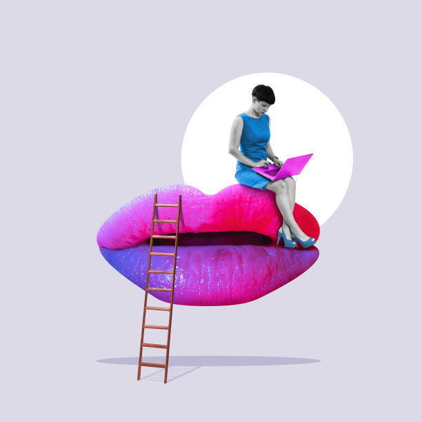 网上约会的概念。图片下载