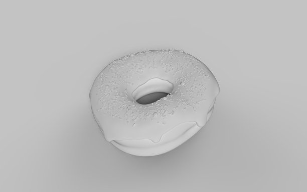 甜甜圈广告设计三维渲染图像图片下载