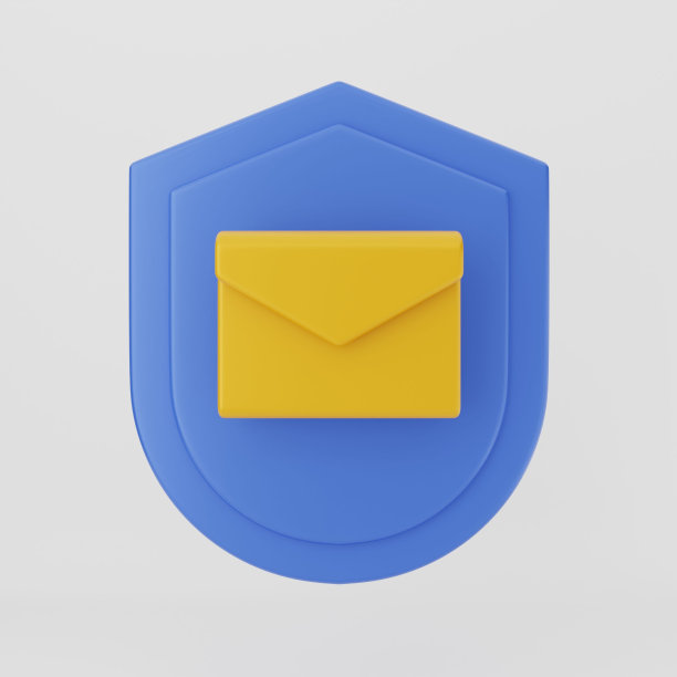 在灰色背景上的电子邮件图标的说明图片下载