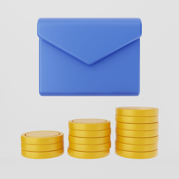 在灰色背景上的电子邮件图标的说明图片下载