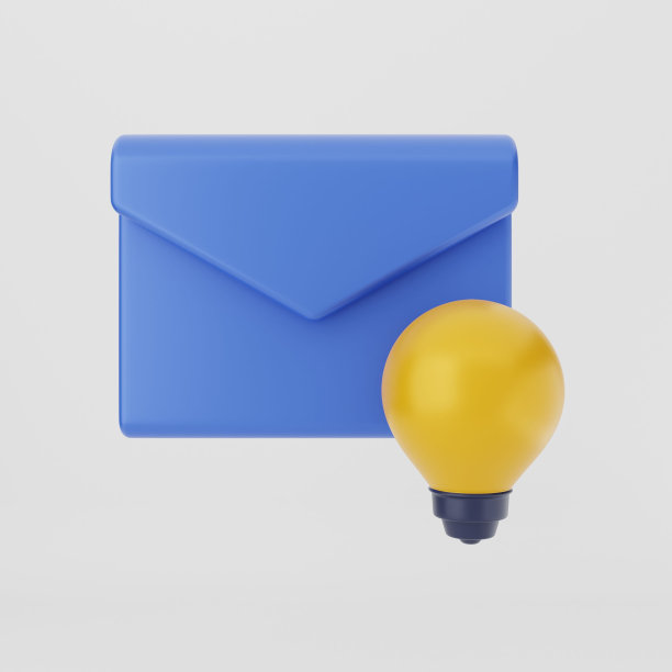 在灰色背景上的电子邮件图标的说明图片下载