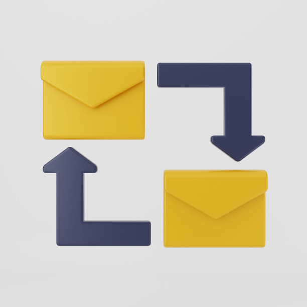 在灰色背景上的电子邮件图标的说明图片下载