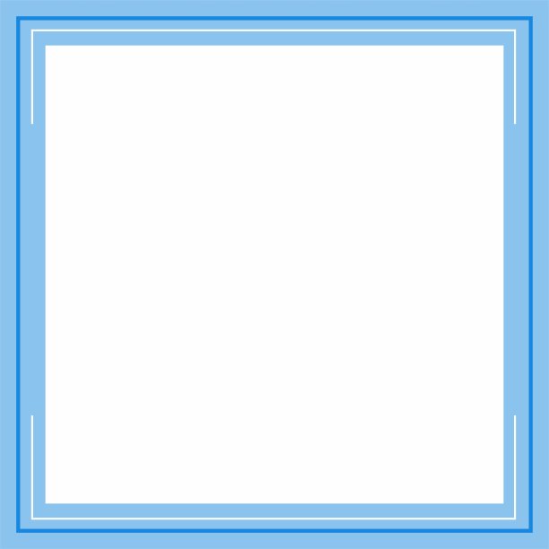 蓝色和白色正方形底色与条纹线条形状。适用于社交媒体帖子和网络互联网广告。模板布局。文字、图片、广告的边框、边框。空的空间。图片下载