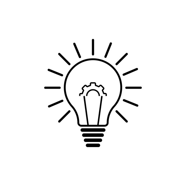 灯泡轮廓设计，创意，灵感和解决方案的概念。图片下载