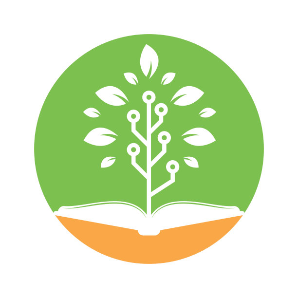 教育科技标志设计矢量。图片下载