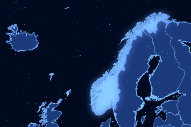 欧洲地图系列与挪威，未来图片下载