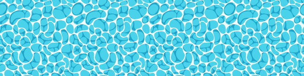 蓝色的水背景。水的质地。大海，海洋还是泳池。矢量图图片下载