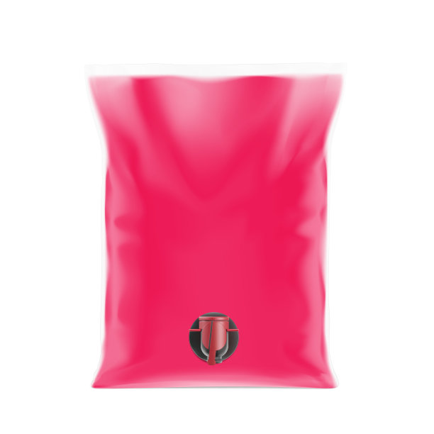 大型塑料液体袋，带有水龙头。现实的矢量模型。图片下载