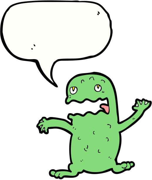 卡通有趣的青蛙说话泡沫图片下载