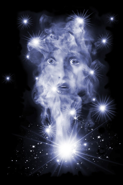 女人，失眠和夜空图片下载