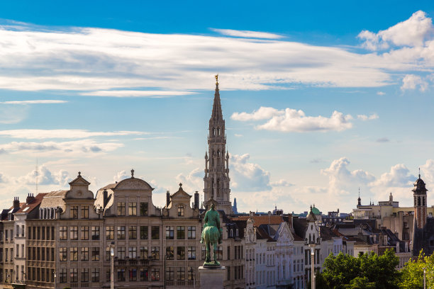 布鲁塞尔的城市景观图片下载