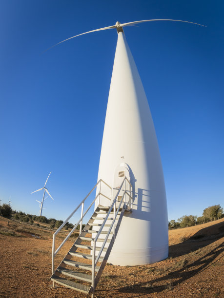 风电场中的涡轮机图片下载