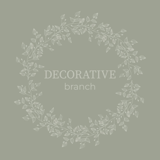 优雅的框架，背景，花卉花环，圆形字母与手绘野生草药和花卉。矢量复古植物插图邀请或婚礼装饰，标志，标签，品牌图片下载