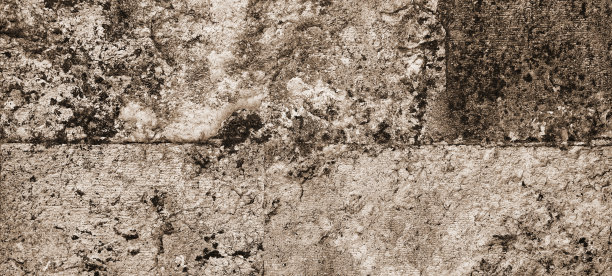 艺术砖墙框架肮脏的空墙纸。特写宽横幅复制空间图片下载